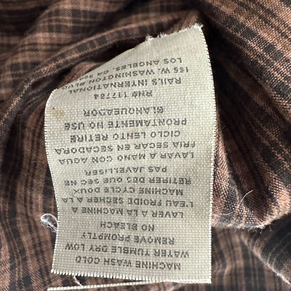 Rails International Size S Brown Button Front Mil… - image 8